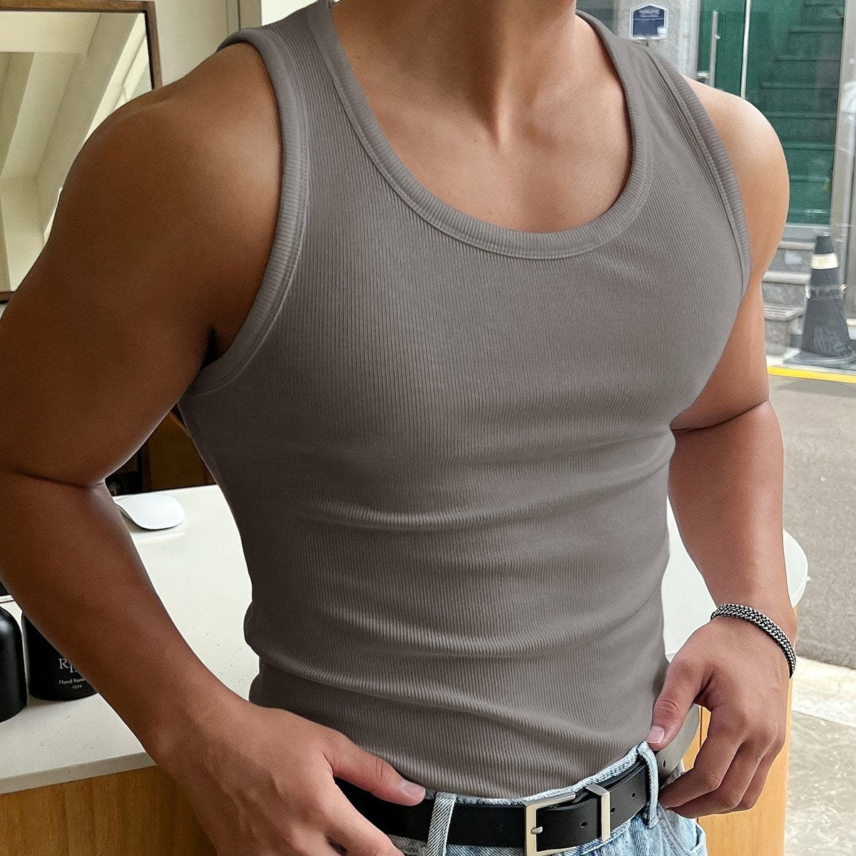 Breathable Men's Tank Top - image 13 of 13