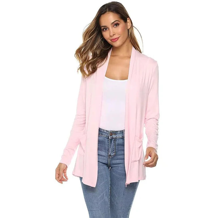 Lightweight Solid Cardigan - image 8 of 9