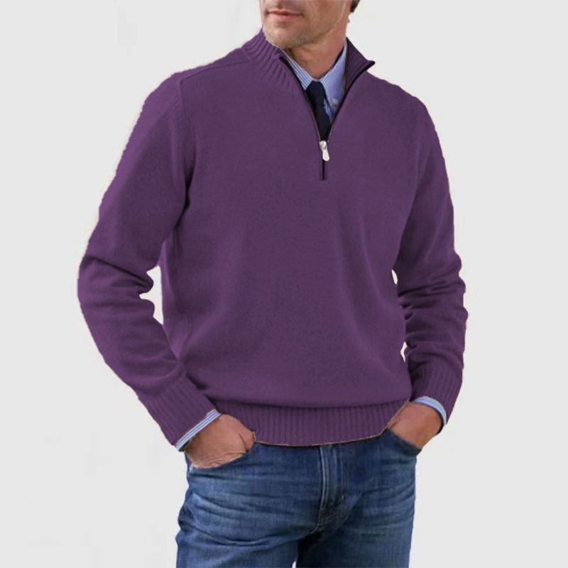 Fashionable Men's Half-Zip Jumper - image 14 of 14