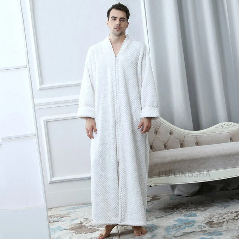Thermal Bathrobe With Zip - image 20 of 20