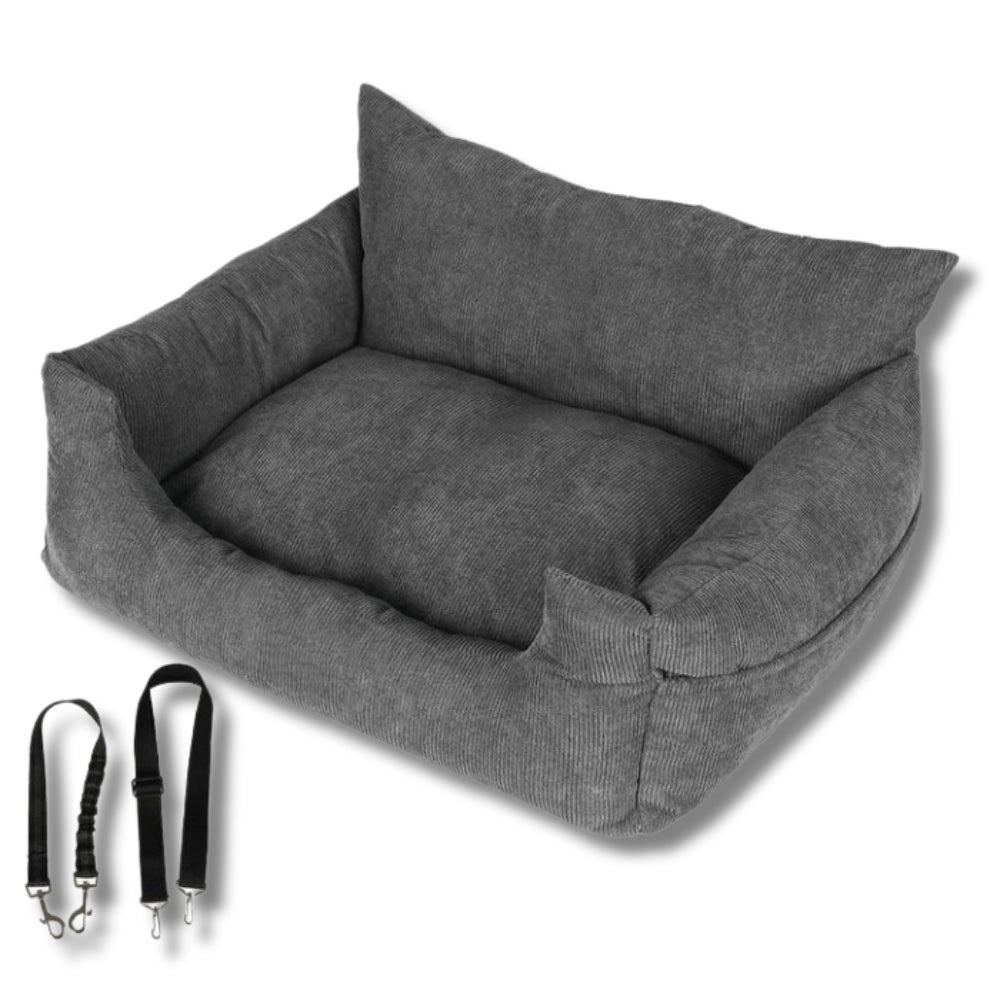 Calming Dog & Cat Bed Fluffy Plush Washable Comfort - Opulenza