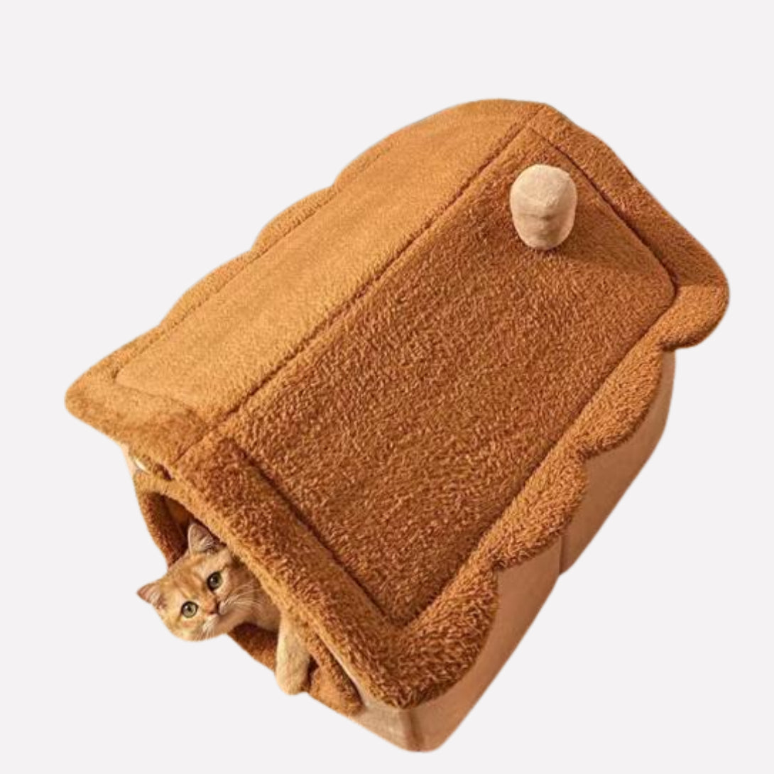 Cartoon Bear Pet Cave Bed - Opulenza