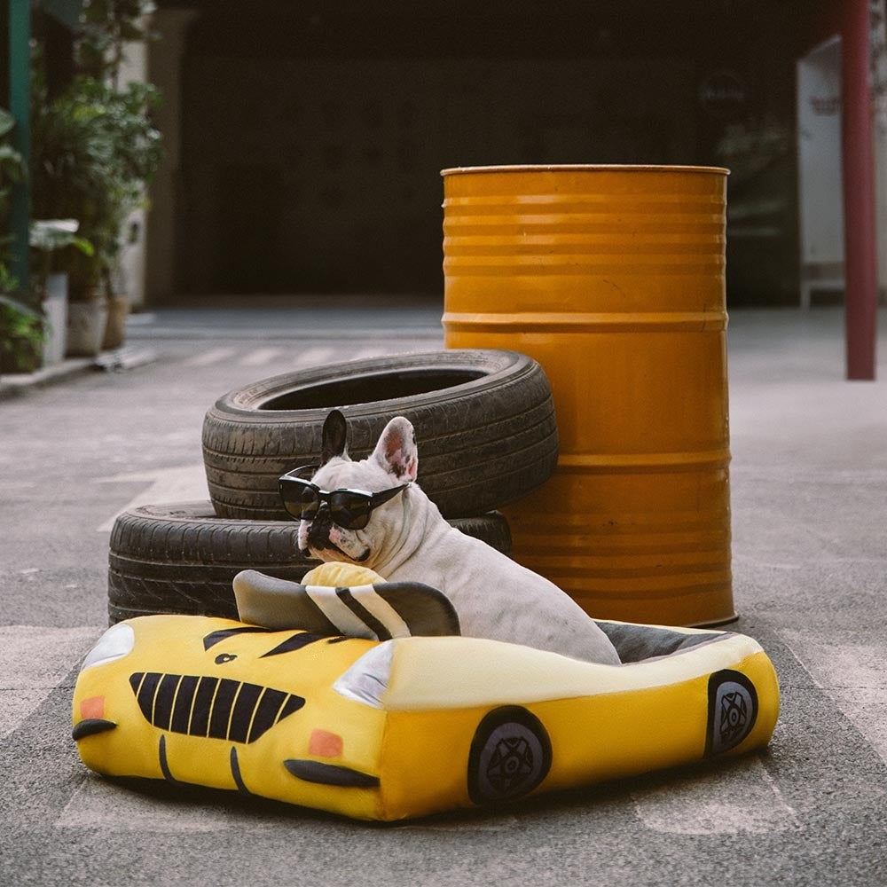 Classic Convertible Race Car Bolster Pet Bed - Opulenza