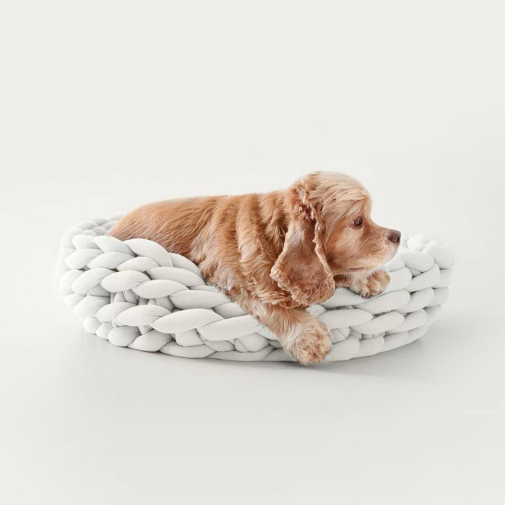 CozyWeave Rope Pet Bed – Breathable Comfort for Restful Sleep - Opulenza