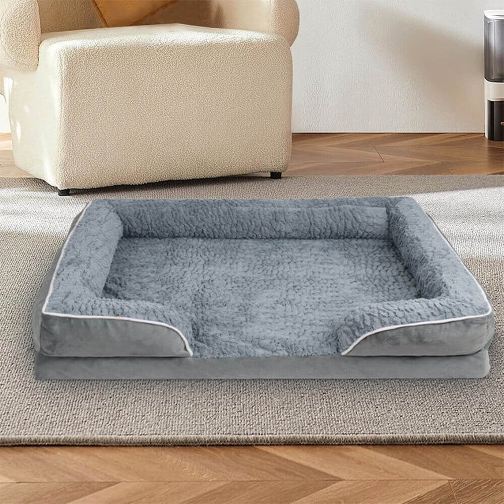 Detachable Water-Repellent Full-Surround Orthopaedic Dog Bed - Opulenza