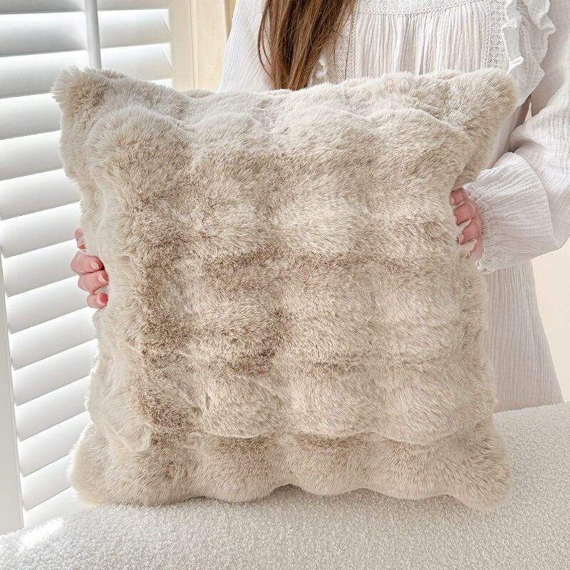 Faux Rabbit Fur Sofa Cover – Ultra Soft Plush Couch Cover for Pets - Opulenza