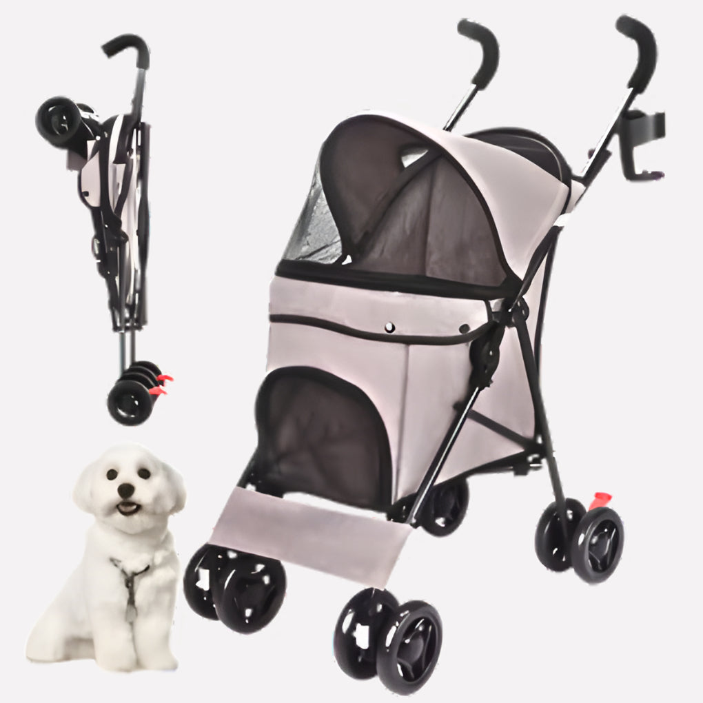 Foldable Dog Stroller Buggy - Opulenza