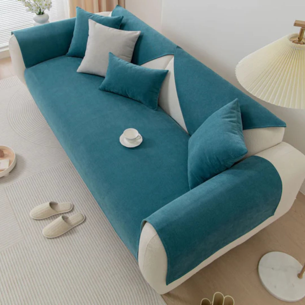 Linen Sectional Sofa Cover - Opulenza