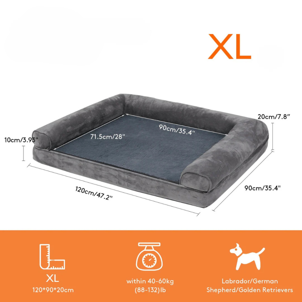 Memory Foam Dog Bed – Orthopedic Supportive Pet Bed for Dogs - Opulenza