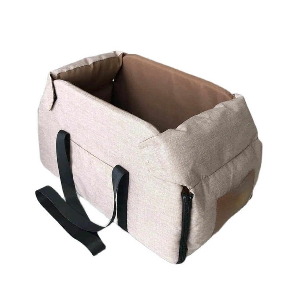 Non-Slip Detachable Contrast Colour Cat & Dog Car Seat Bed - Opulenza