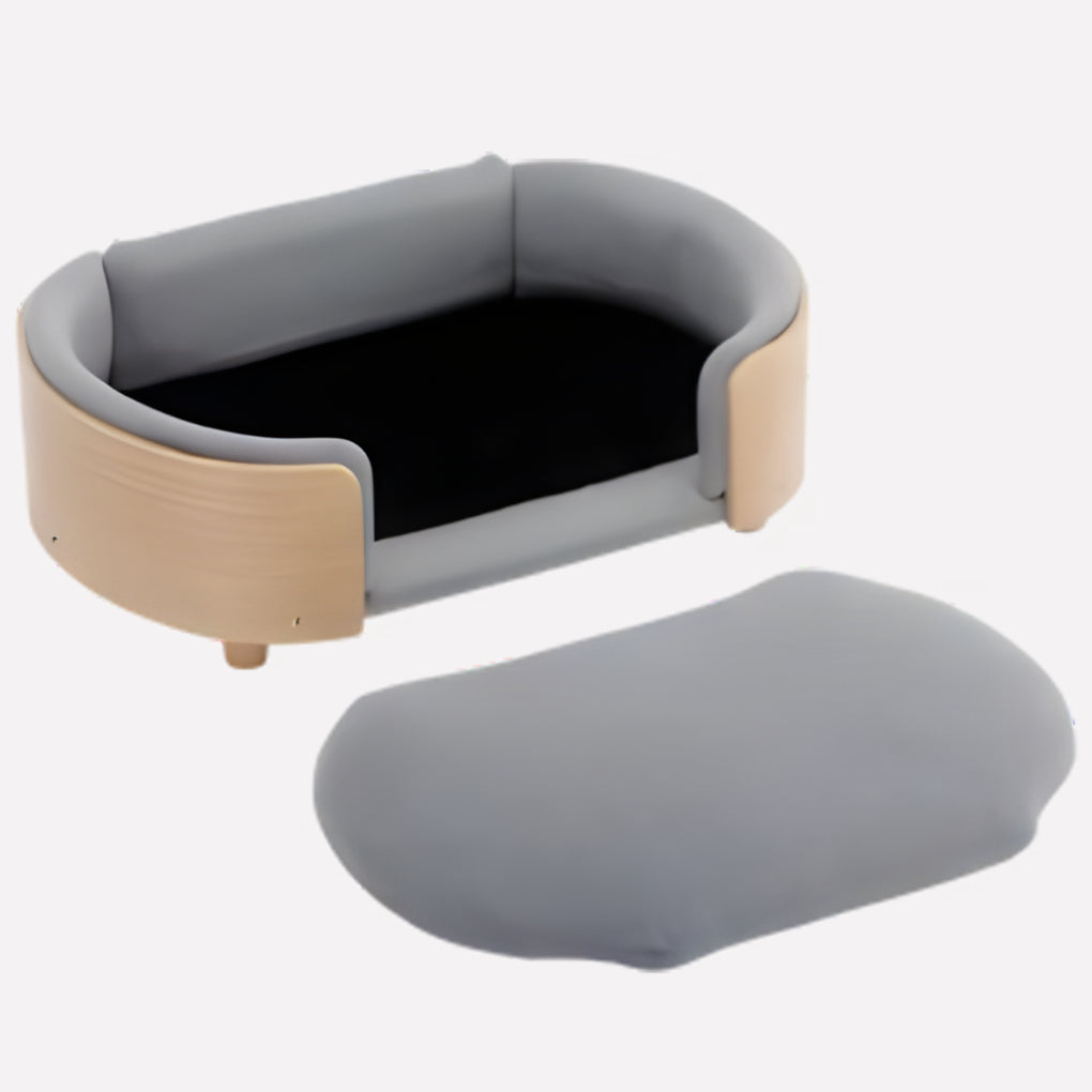 Orthopedic Wooden Frame Dog Sofa Bed - Opulenza