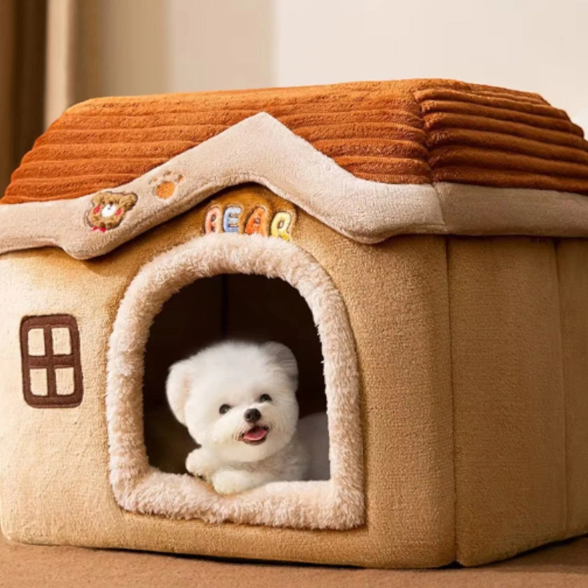 Plush Pet Bed for Dogs & Cats - Opulenza