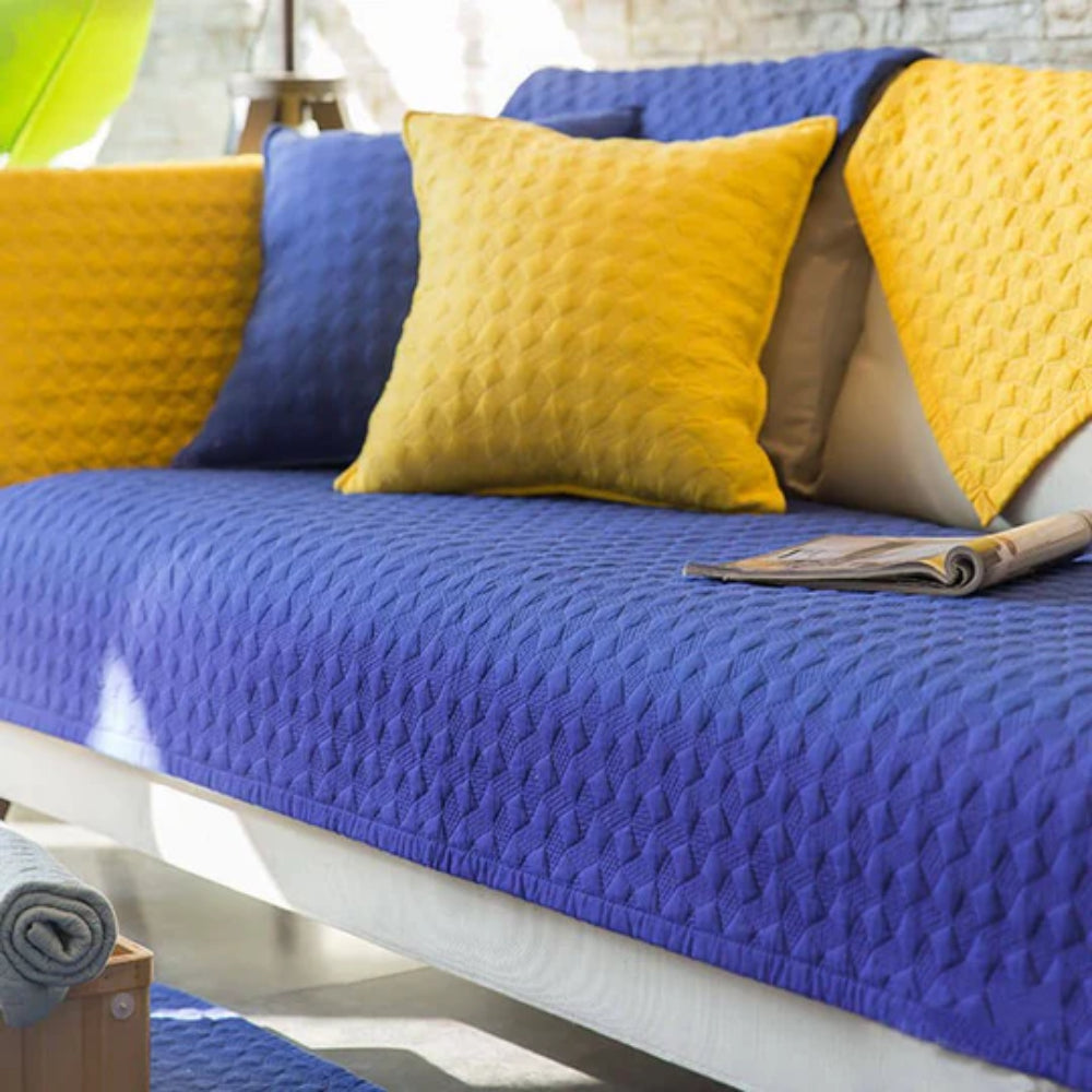 Quilted Sectional Couch Cover - Opulenza