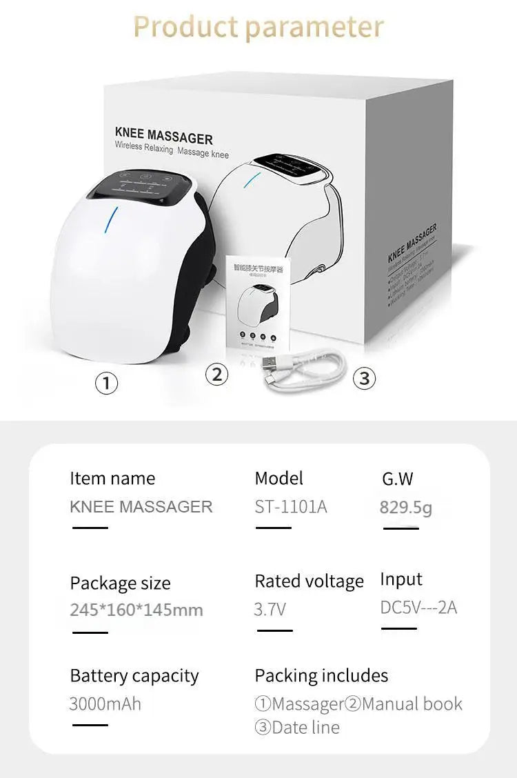 smart cordless knee massager – 12