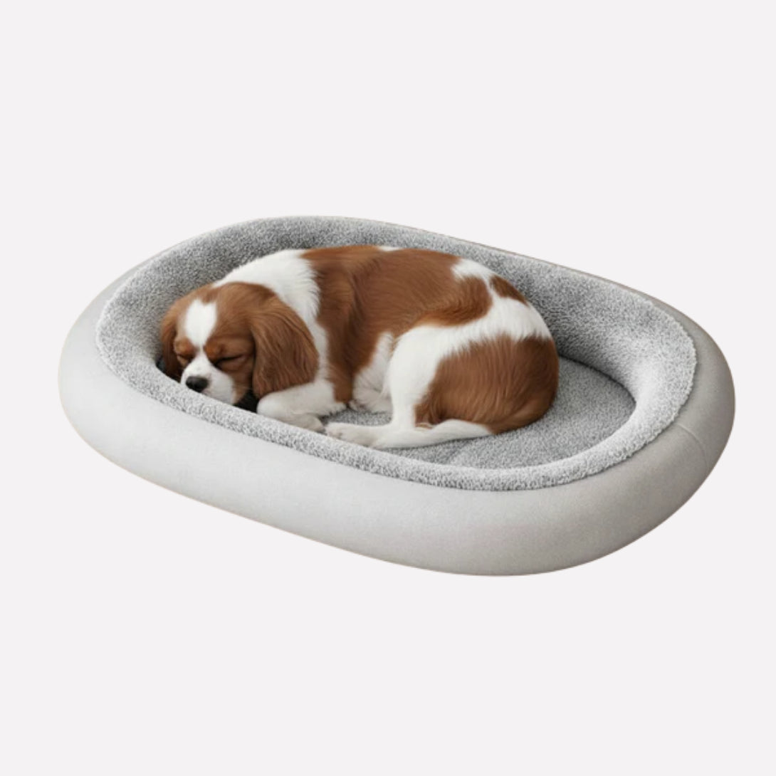 Soft Oval Dog Bed – Cozy Comfortable Pet Bed for Dogs - Opulenza