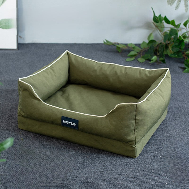 Washable Non-Slip Bolster Cat Bed - Opulenza