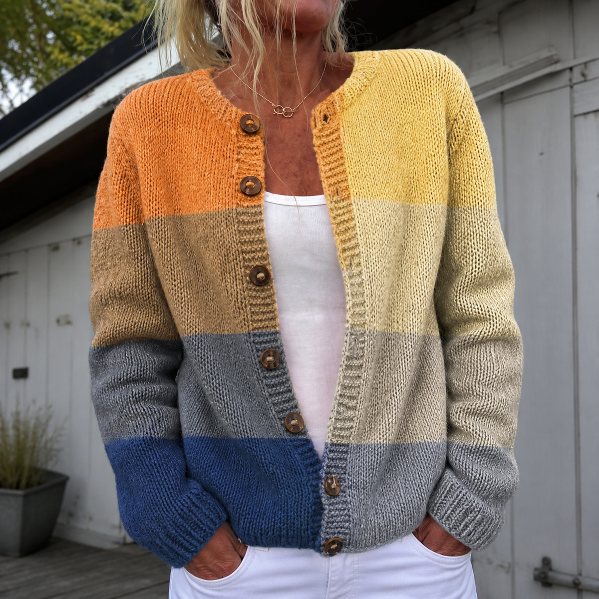 Warm Women's Knitted Cardigan - image 4 of 7