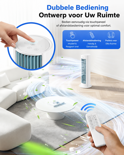 Portable 4-in-1 Room Cooler with Remote Control and Timer - image 8 of 9