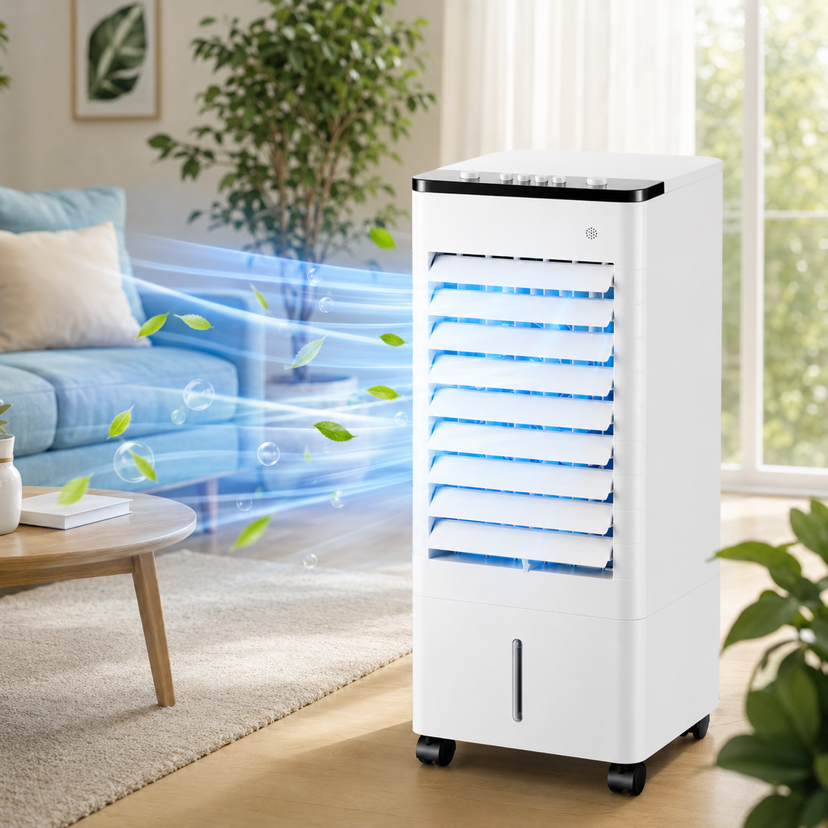 Portable Air Cooler & Humidifier with Remote Control - Verkoeling voor Thuis