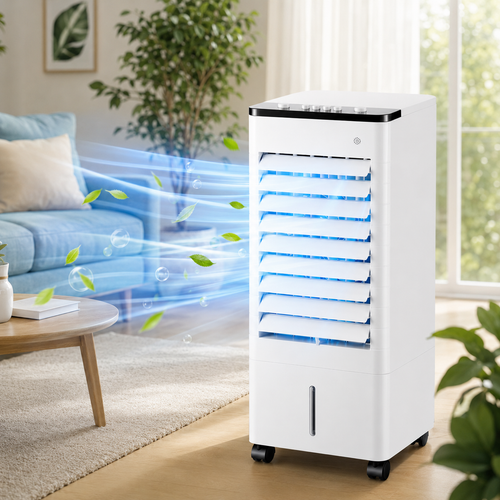 Portable Air Cooler & Humidifier with Remote Control - Verkoeling voor Thuis