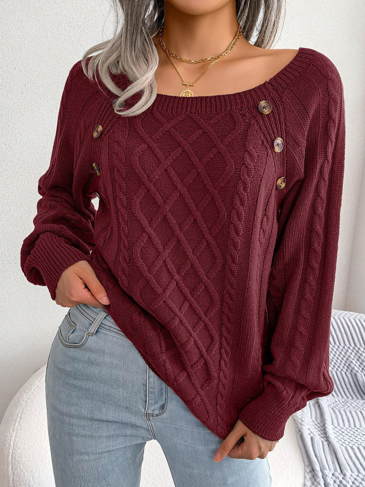 Women's Luxury Knitted Winter Jumper - image 7 of 7