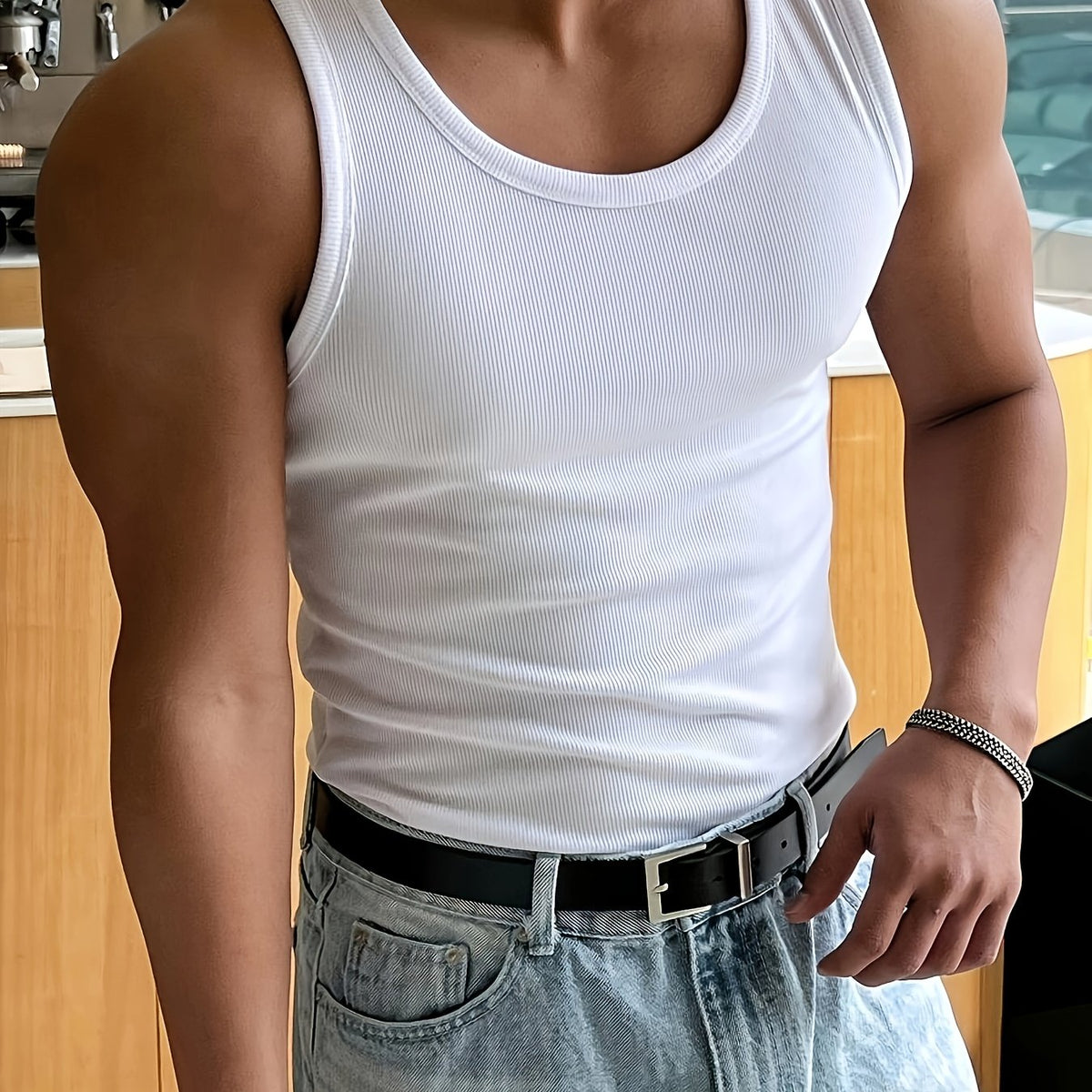 Breathable Men's Tank Top - image 10 of 13
