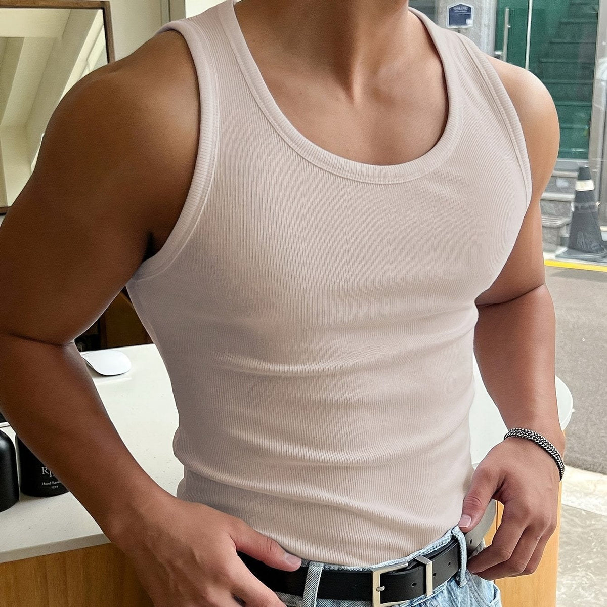 Breathable Men's Tank Top - image 11 of 13