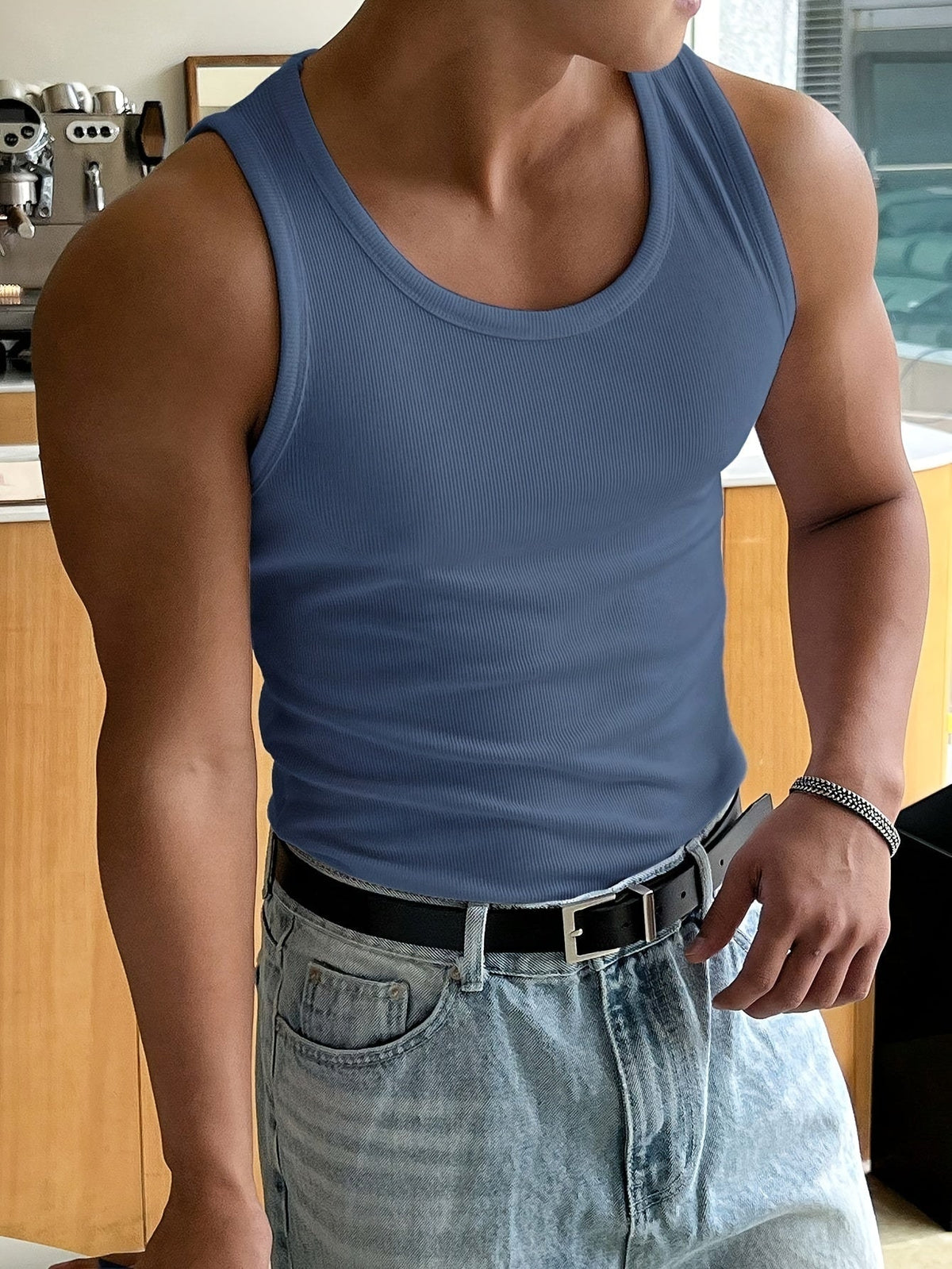 Breathable Men's Tank Top - image 3 of 13