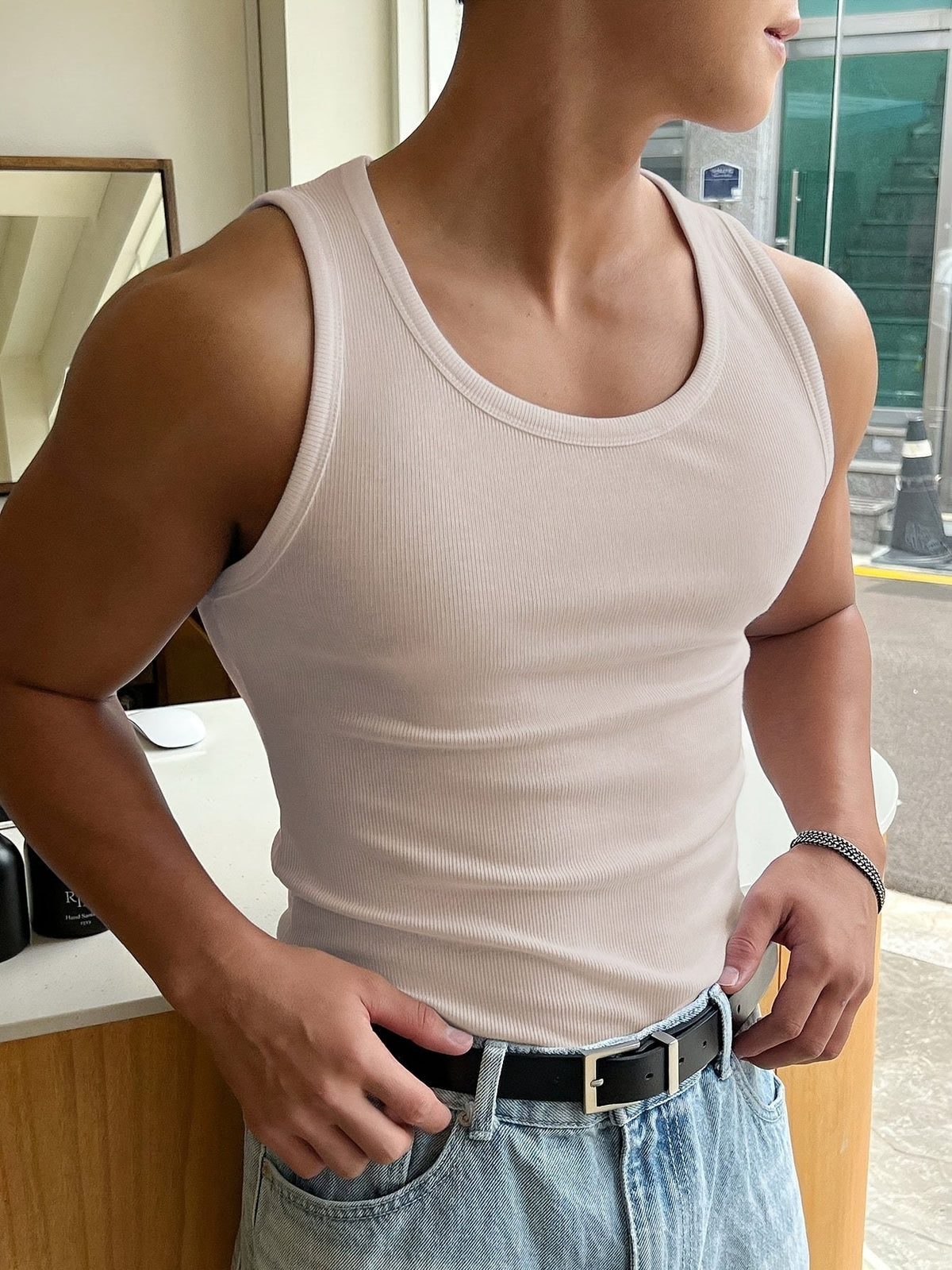 Breathable Men's Tank Top - image 4 of 13