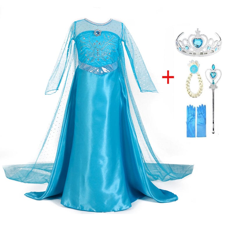 Princess Dress Blue - Accessories Included for Playtime - Baby & children's items