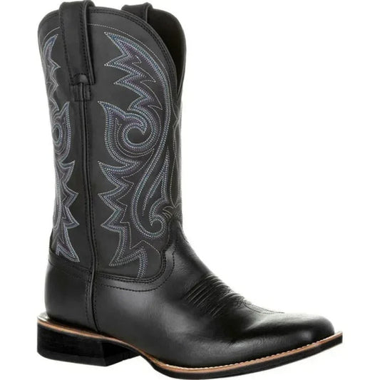 Men's Cowboy Boots | Durable Material | Western Style - Men's shoes