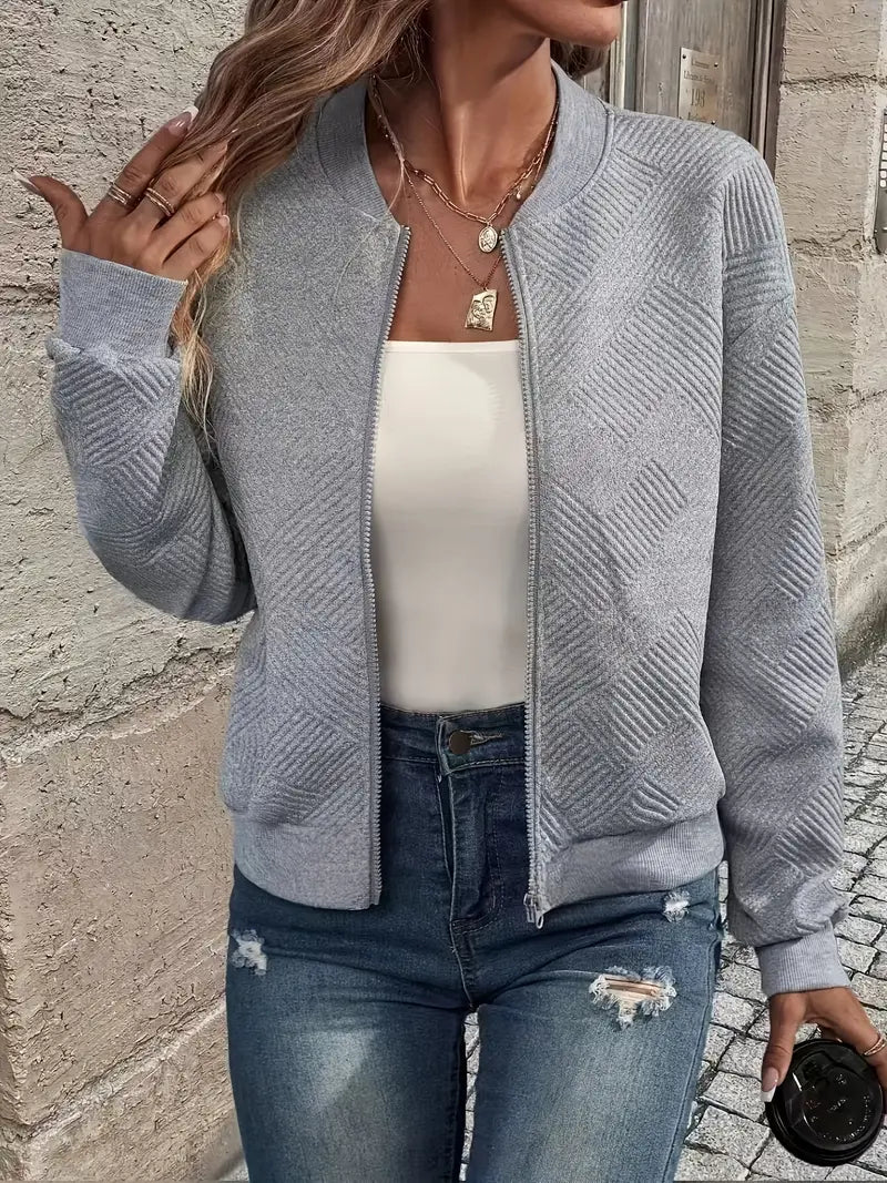 Women's Solid Cardigan with Long Sleeves - image 3 of 8