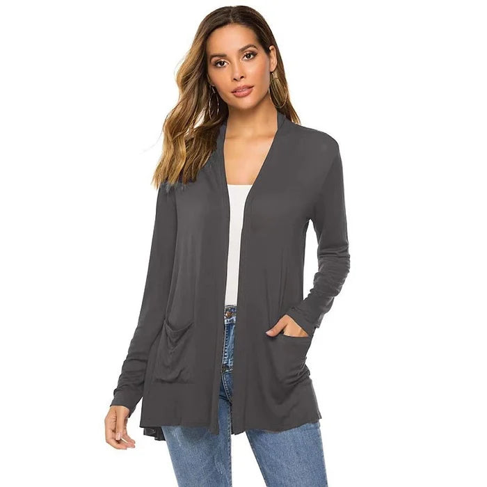 Lightweight Solid Cardigan - image 3 of 9