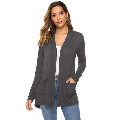Lightweight Solid Cardigan - image 3 of 9