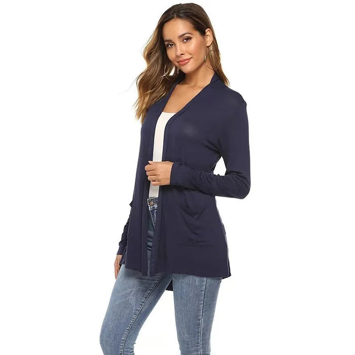 Lightweight Solid Cardigan - image 4 of 9