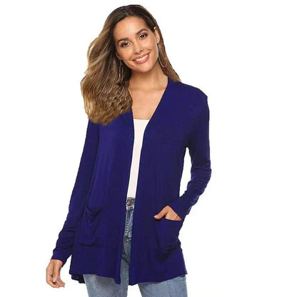 Lightweight Solid Cardigan - image 5 of 9