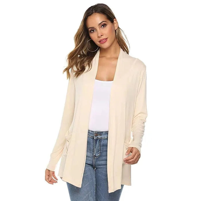 Lightweight Solid Cardigan - image 6 of 9