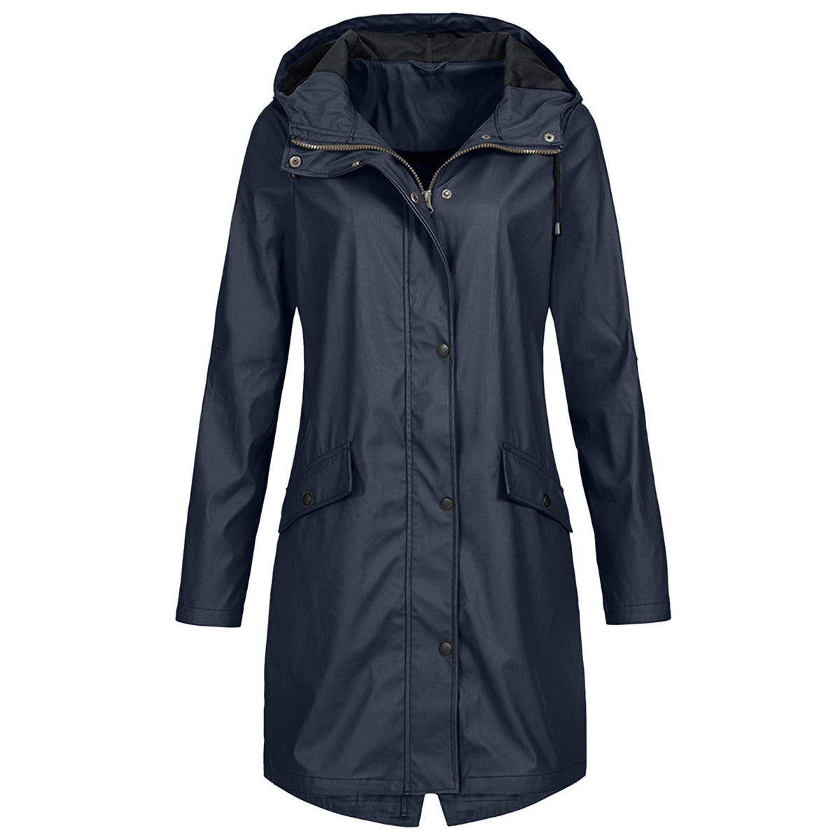 Waterproof Raincoat with Adjustable Hood - Women - Jackets ladies