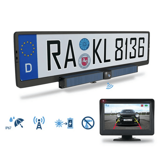 Solar HD Reversing Camera - Wireless - IP67 - Garage & vehicles