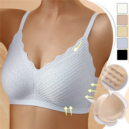 Wireless Lace Bra - Seamless & Comfortable - Women’s Swimwear & Underwear
