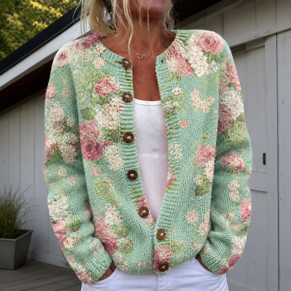 Warm Women's Knitted Cardigan - image 5 of 7