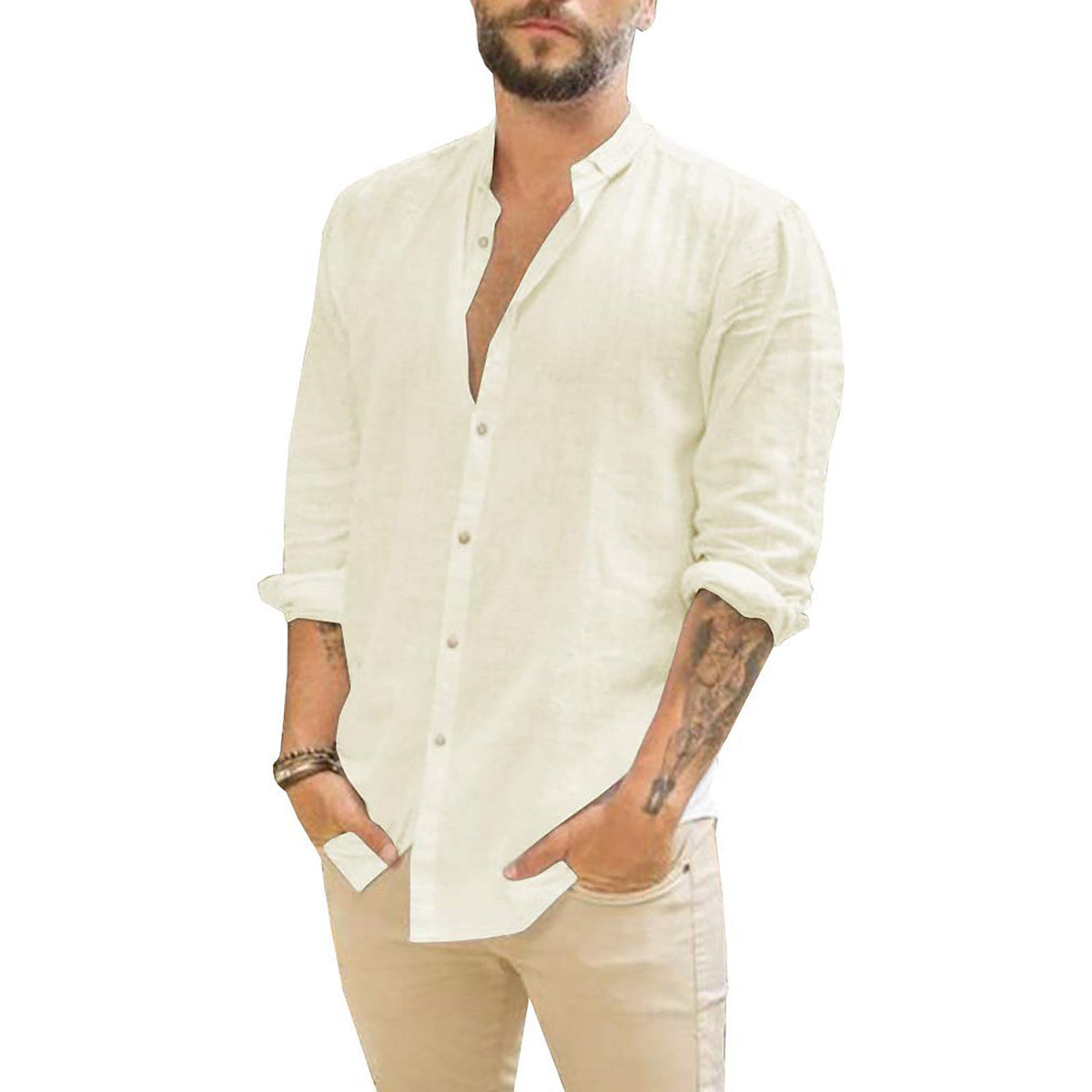 Solid Colour Shirt for Men - Men's Shirts & Tops
