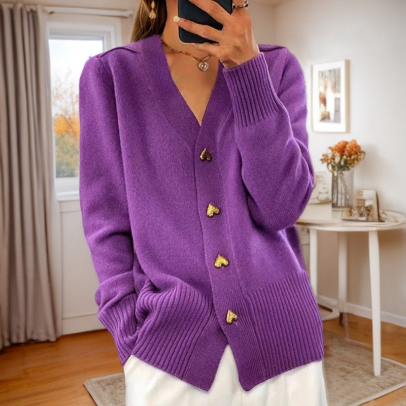 Knitted Cardigan for Style and Comfort - Soft and Breathable - Women’s Vests & Blazer