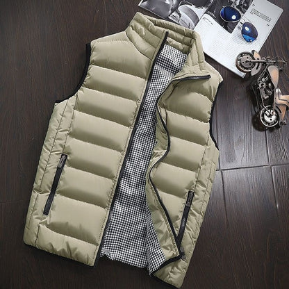 Padded Waterproof Men's Body Warmer - image 5 of 10