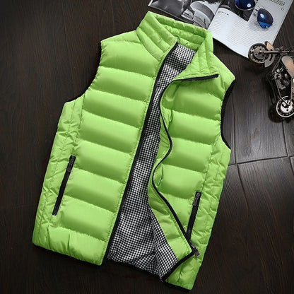 Padded Waterproof Men's Body Warmer - image 7 of 10