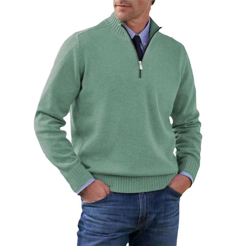Fashionable Men's Half-Zip Jumper - image 10 of 14