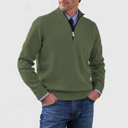 Fashionable Men's Half-Zip Jumper - image 11 of 14