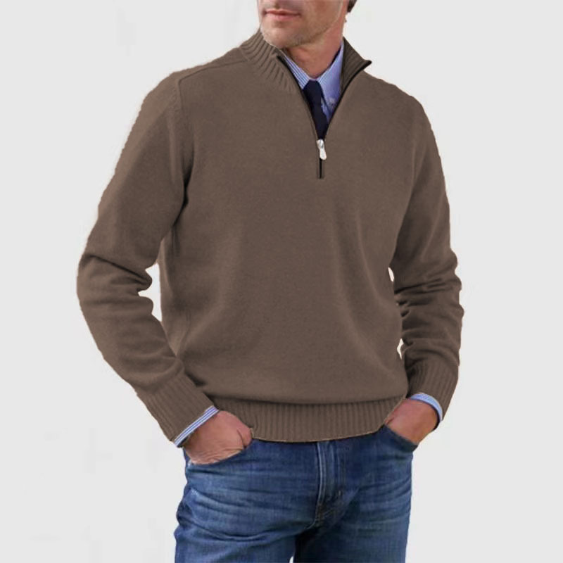 Fashionable Men's Half-Zip Jumper - image 12 of 14