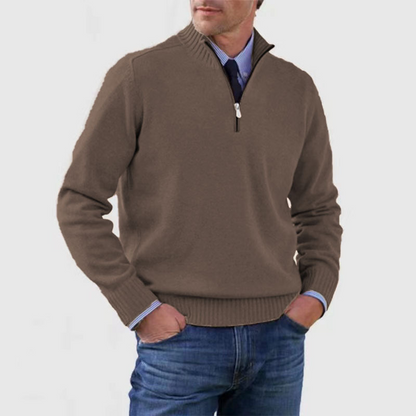 Fashionable Men's Half-Zip Jumper - image 12 of 14