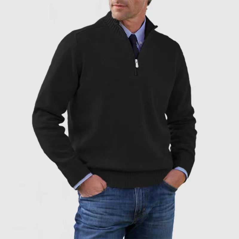 Fashionable Men's Half-Zip Jumper - image 4 of 14